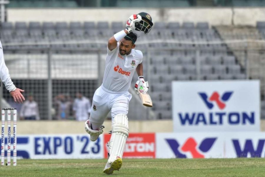 Test Cricket | Najmul Hossain Hit Third Century As Bangladesh Dominated ...