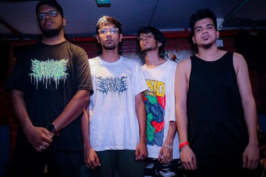 “Turbulence Chapter 1 was an awesome experience for us as an extreme metal band playing alongside so many hip hop artistes,” said drummer Anirban Bhowmick from the Calcutta-based metal band Survival Through Sufferings. Members Shrihan Das on the guitar, Sayan Sengupta and Anubhav Das on vocals growled and pulled off a metal performance with original tracks Infringement, Necromantic Inheritance and Act of Killing.