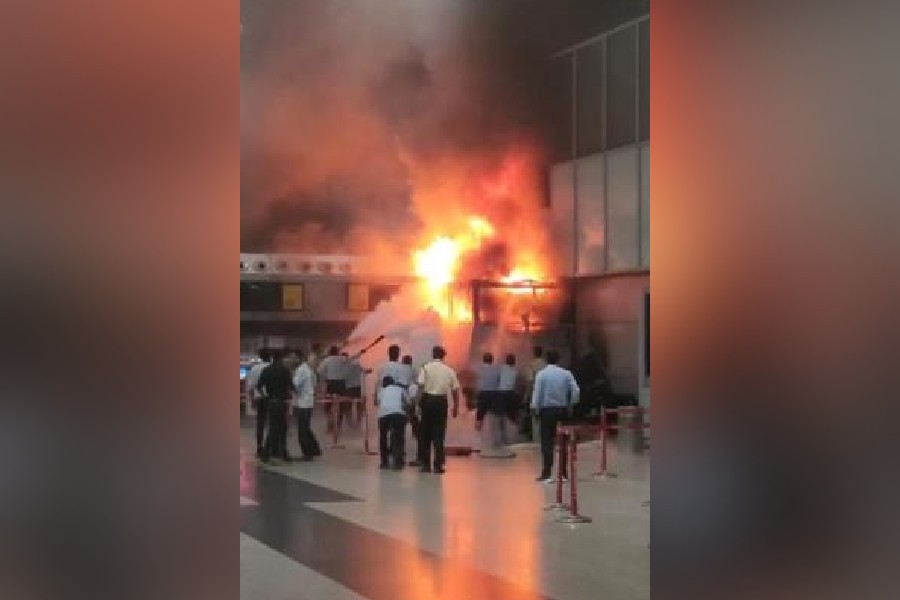 The fire at Calcutta airport on Wednesday night