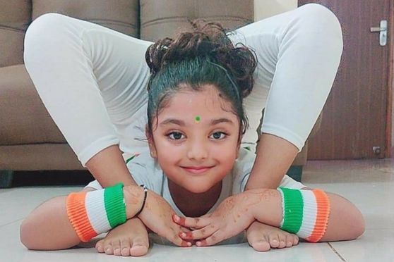Vaneesha Bajoria is 8 years old and the youngest Yoga Kid who does all advanced asanas 