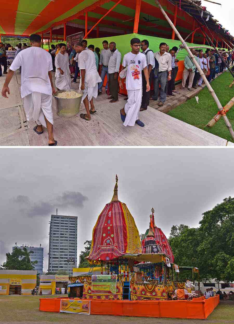 Glimpses from Iskcon’s Rath Yatra at Brigade Parade Ground on Thursday   