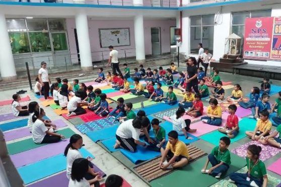 NPS International School celebrated the 9th International Yoga Day in its premises on 21st June 2023.