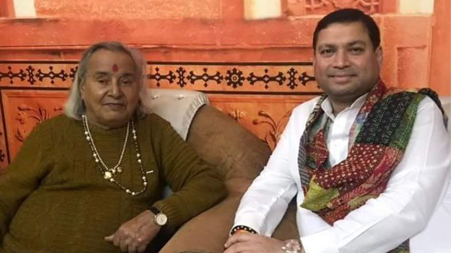 With Pandit Chhanu Lal Mishra
