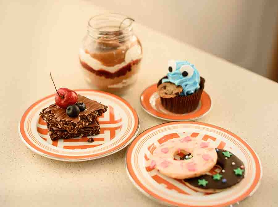 The children also made Doughnut Butter Cookies, Nutella Crunch Bars and Berry Biscoff Cheesecake with Kirti