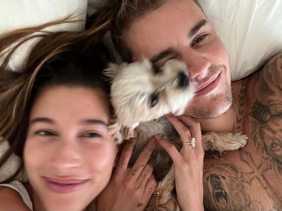 Justin and Hailey adopted their furbaby, Piggy Lou Bieber, in 2022.