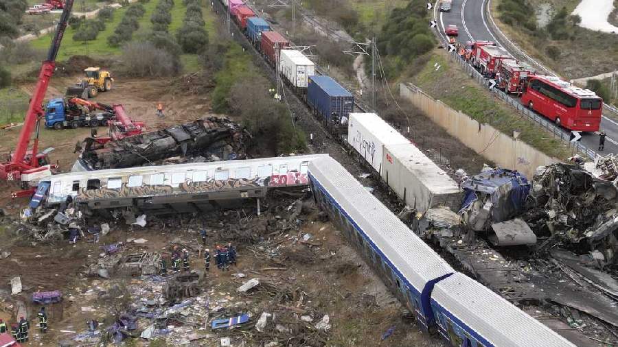 In the morning, cranes were lifting derailed carriages, as rescuer scoured through the wreckage.  Overnight, rescue workers had been carrying torches in carriages looking for trapped passengers.