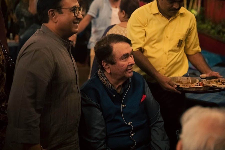 Actor Randhir Kapoor, father of Karishma Kapoor and Kareena Kapoor, was spotted at the event.