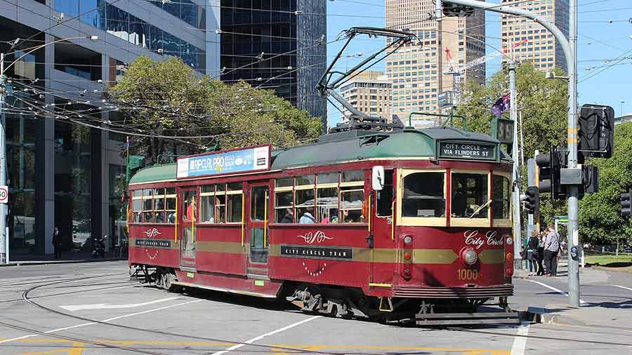 The 35 City Circle Tram or Free Tourist Tram 