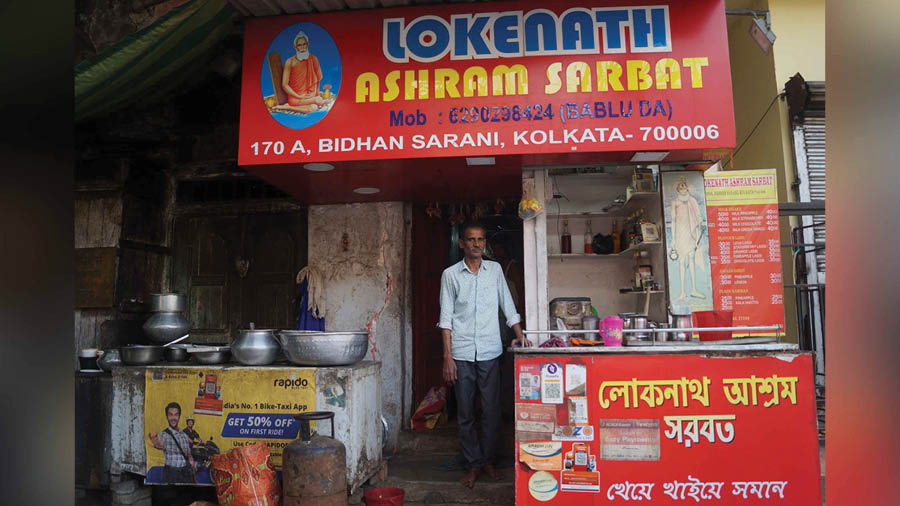 Lokenath Ashram Sarbat stall is open from 9am to midnight