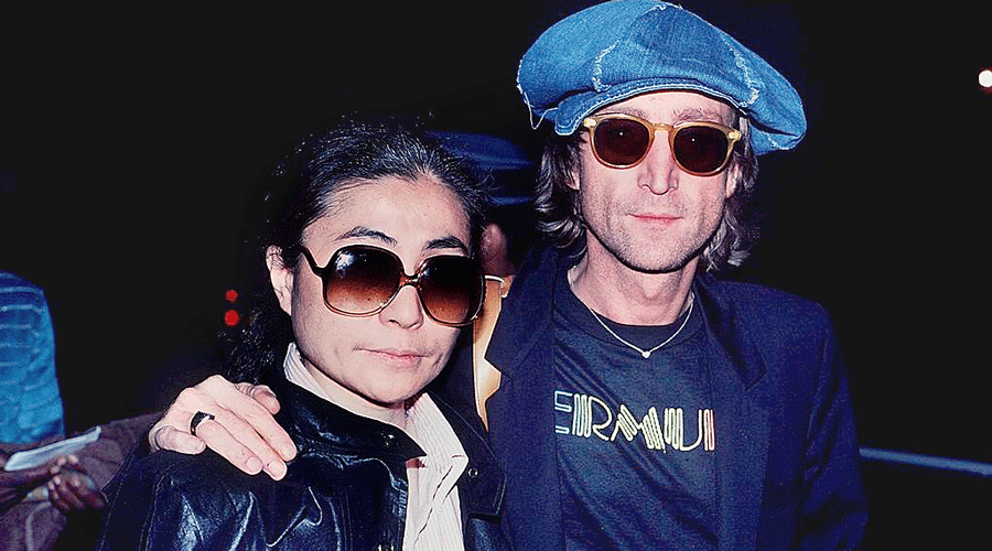 John Lennon and Yoko Ono shortly before Lennon was shot and killed in New York in December 1980.