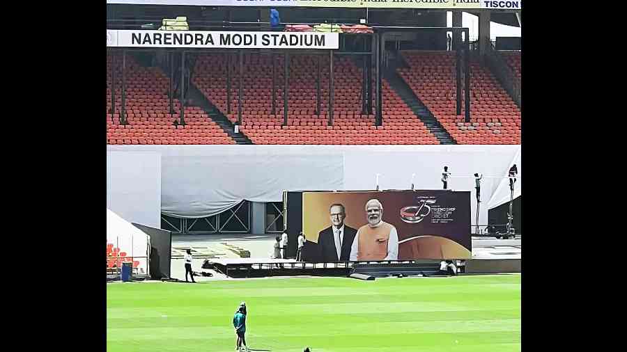 op-ed - Hubris personified: Narendra Modi at the Narendra Modi stadium -  Telegraph India