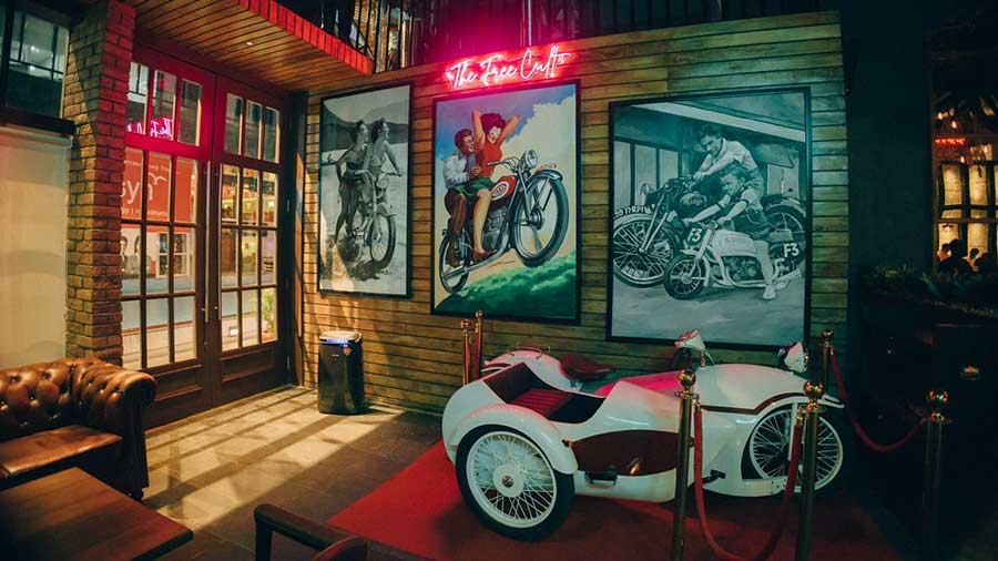  Interiors of The Bikers Café 