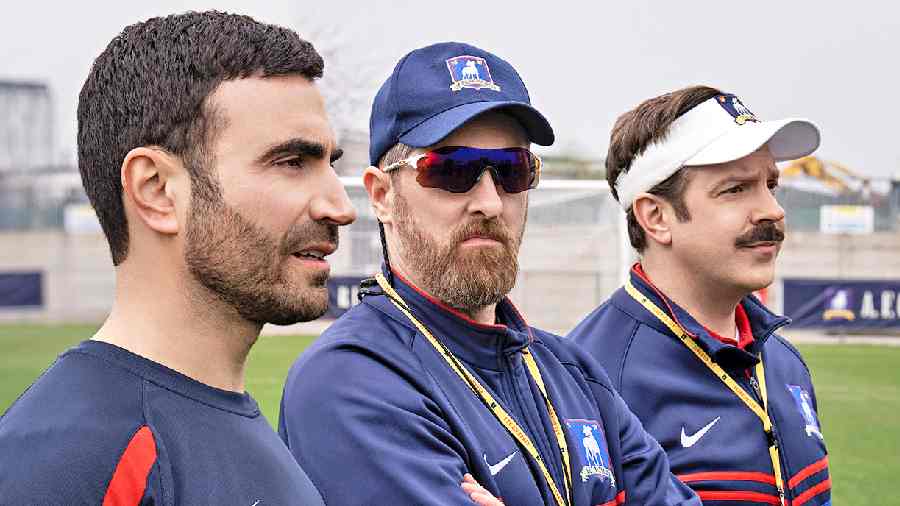 Brett Goldstein, Brendan Hunt and Jason Sudeikis