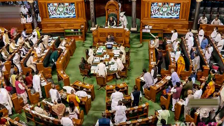 Parliament adjourned till Tuesday amid ruckus over Rahul’s UK speech