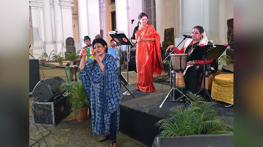 “The aim of this festival is to present the best of Kolkata to its people, and to remind audiences about the beauty of the city’s heritage,” said (extreme left) Oindrilla Dutt, organising committee member, TKF