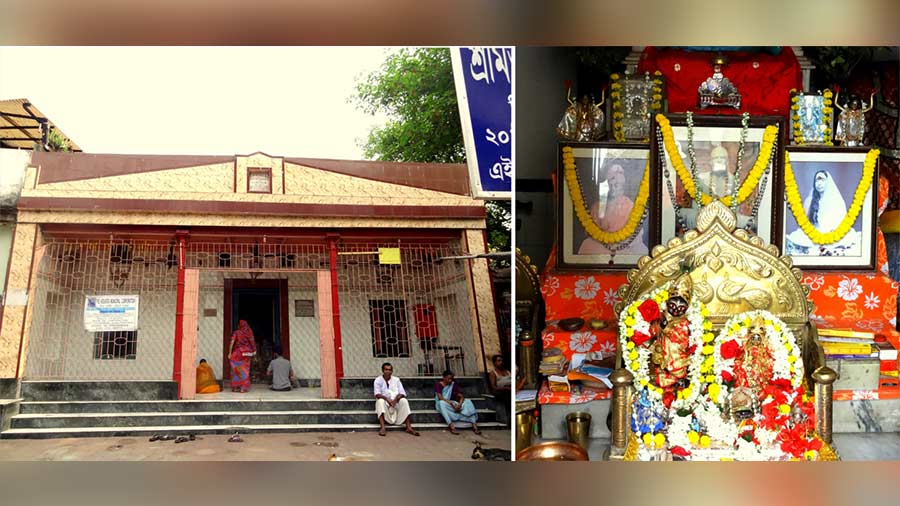 This temple on Bechu Chatterjee Street stands at the place, where once stood the Sanskrit 'tol' of Ramkumar, elder brother of Sri Ramakrishna Paramhansa