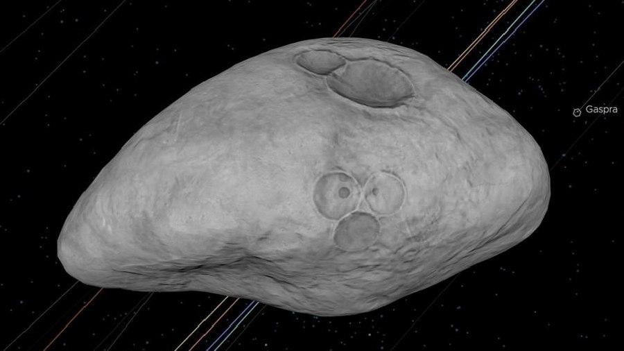 This potato shaped asteroid, known as 2023 DW, was modeled by NASA's eyes on asteroids website — it could hit the Earth in the year 2046