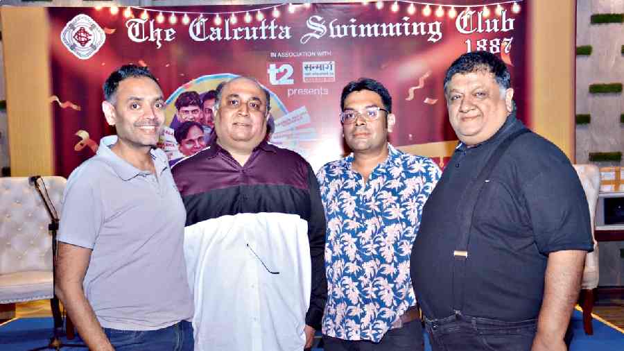 Members of the Entertainment Committee. (From left) Gaurav Chokhany, Dipak Agarwal, Abhishek Bagadia and Aditya Karwa. “This year Hasya Kavi Sammelan was a laugh riot. We could see our members and guests laughing their hearts out. This is what we like to see as organisers,” said Chokhany, chairman of the committee.