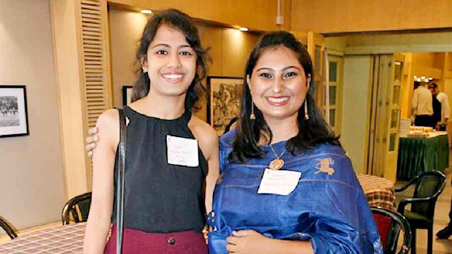 Kannita Biswas (left) and Aishwarya Mukhopadhyay were the youngest Stephanians to attend the reunion. “It’s great to be back to a college event after Covid. It’s been five years since I left the college and it makes me really emotional being here. Prof. Varghese joined the college at the same time I joined, so meeting him was very special,” said Aishwarya who was from the 2019 batch. “Hearing Prof. Varghese speak was like being in the college hall again. It was fruitful for me to be here as I got to learn a lot more about the traditions of the college from all the ex-students here, as I’m the youngest of all here,” added Kannita who was from the 2020 batch.