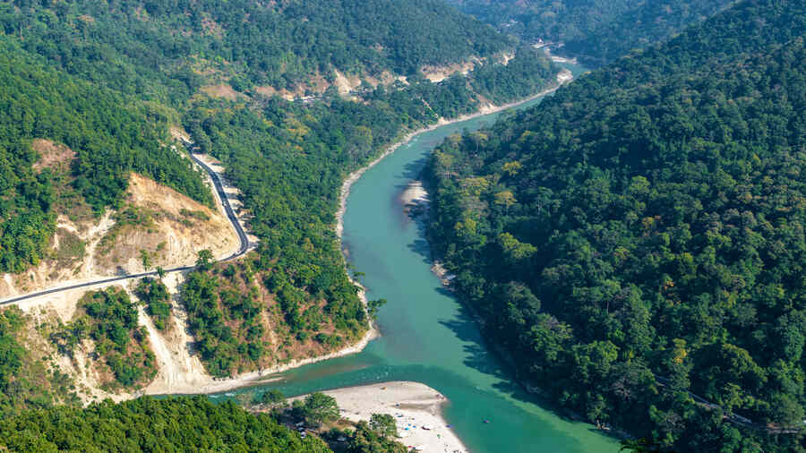 The Teesta river