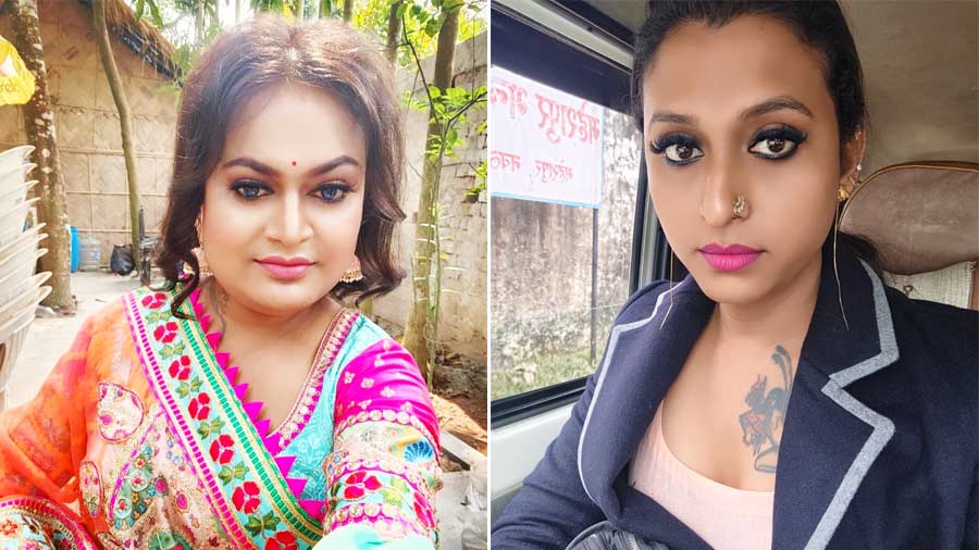 For (left) Lona Saha Bhattacharjee and (right) Raj Kumar Das, challenges began early in life with society not accepting their trans identity