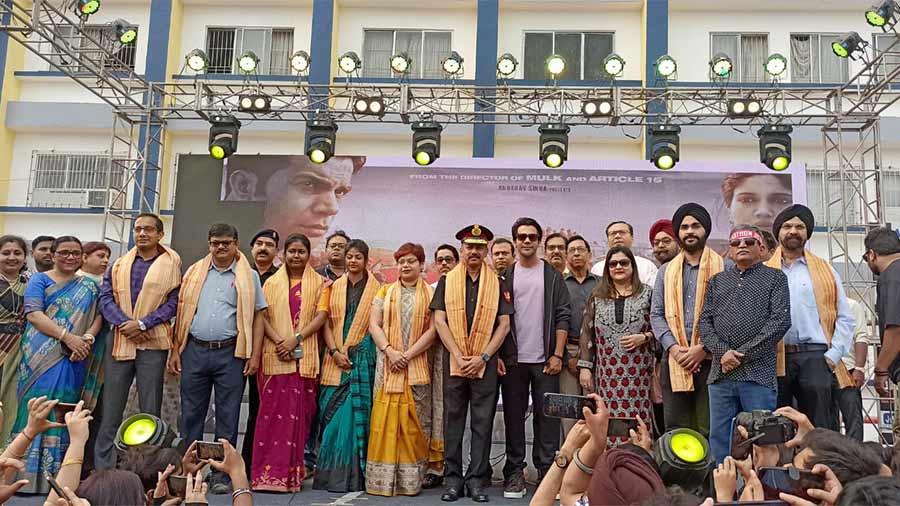 Rajkummar Rao after the felicitation ceremony of COVID frontline warriors