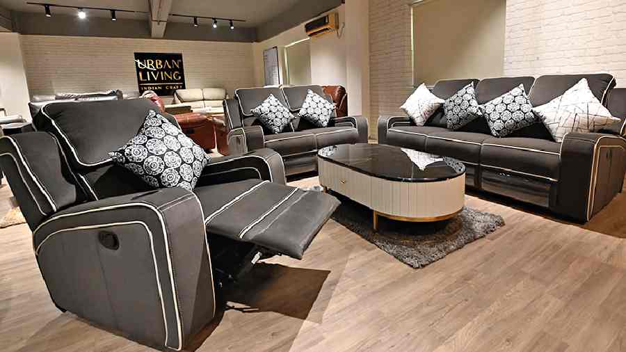 Urban Living also has a wide collection of comfortable recliner chairs and sofas. These classic black recliner seaters named Benjamin will add a touch of luxury to your home with the luxurious upholstery.