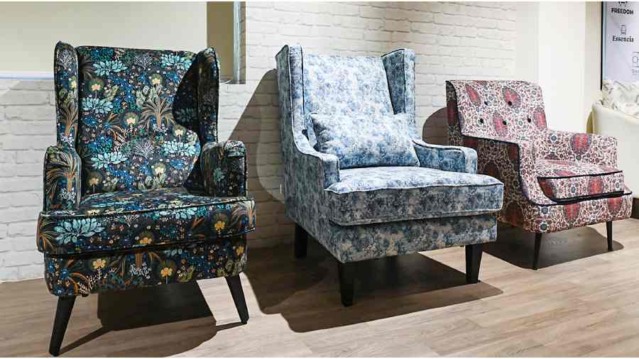 These soft accent chairs come in beautiful printed patterns which are perfect to add a touch of elegance to your living room