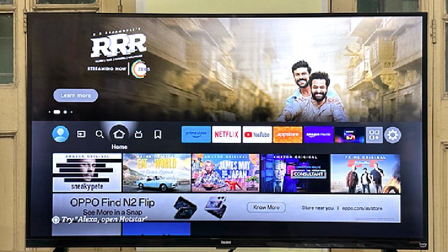 The interface has all the elements of Amazon Fire TV