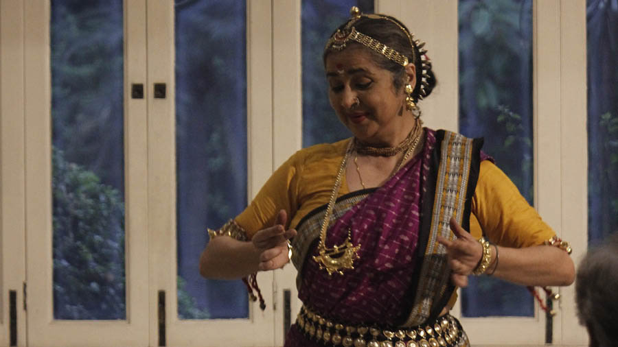 Sharmila Biswas’s performance, ‘Vilasini’, paid tribute to the Mahari dancers of the Jagannath Temple of Odisha 