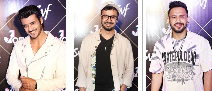 (From left) John, Rajdeep and Anindya