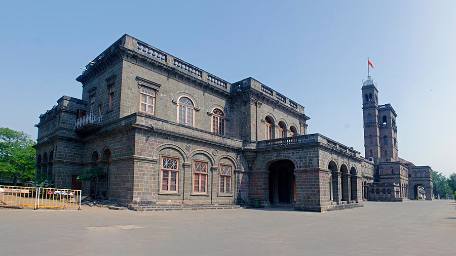 The grand administrative building of Pune University, which was once the monsoon residence of governor of Bombay 