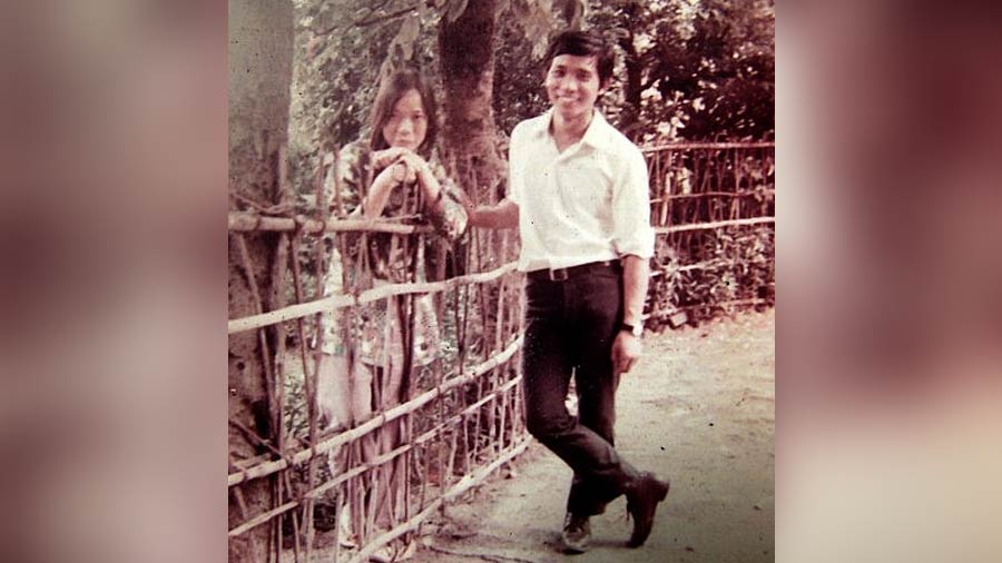 Sandy and Bendangnungsang during their college days