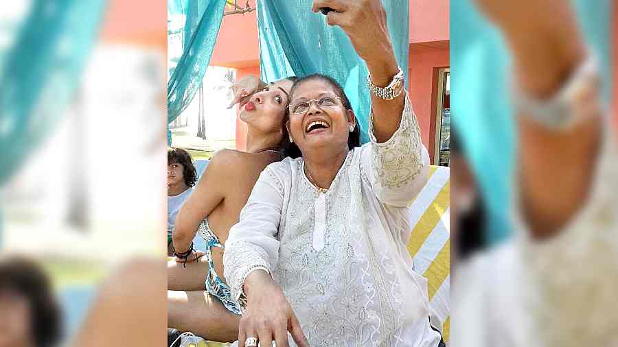 An adorable picture of Malaika with her mom Joyce