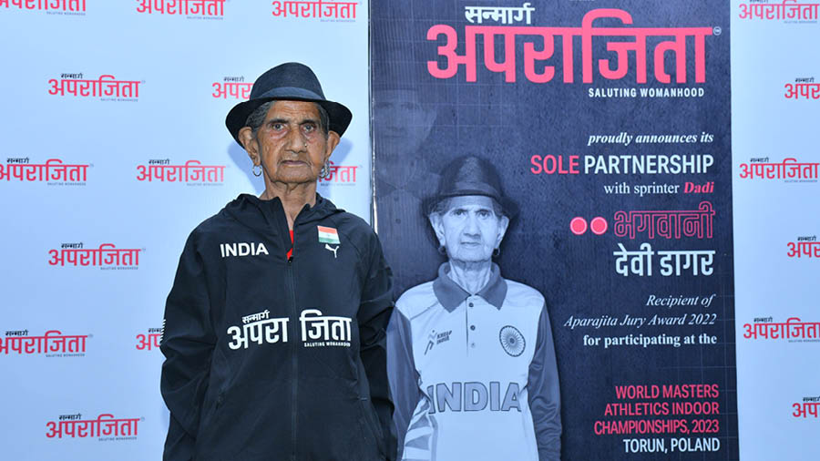 Bhagwani Devi Dagar took up athletics at the age of 94 and already has a national record to her name