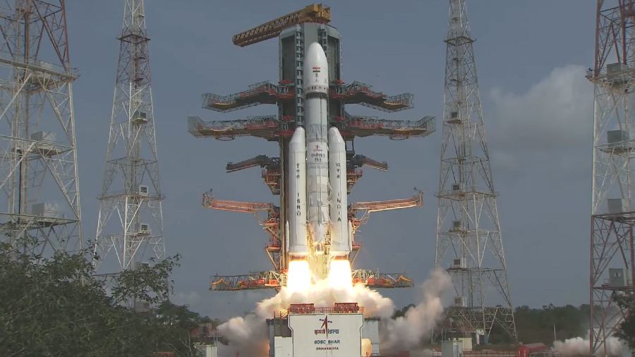 ISRO's LVM3 carrying 36 satellites lifts off from the Satish Dhawan Space Station, in Sriharikota