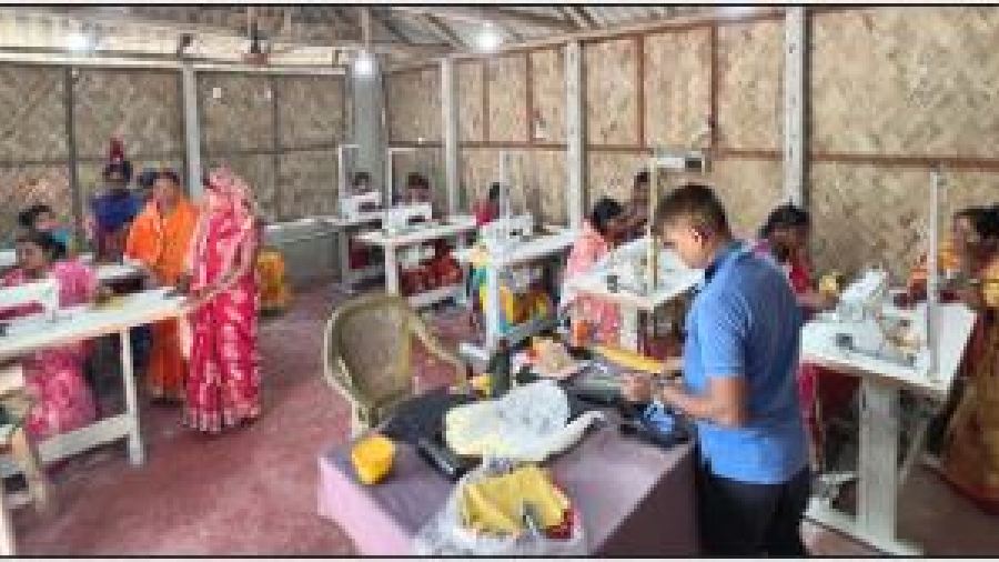 The tailoring training centre on Bali island in the Sunderbans