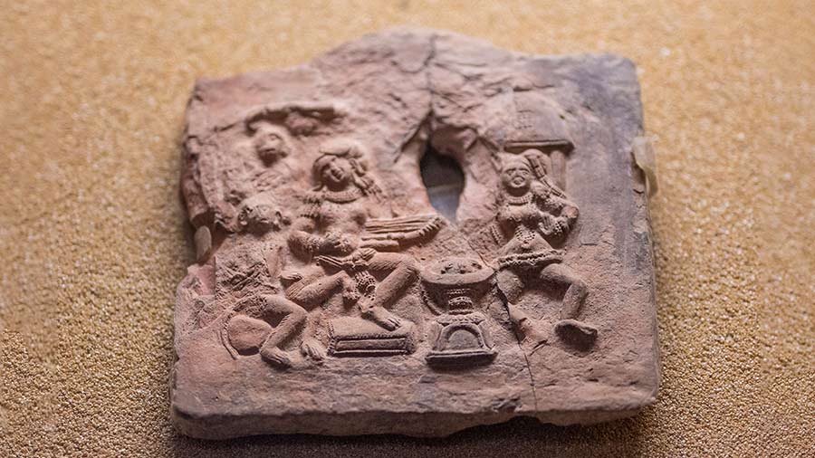 Terracotta figurines unearthed from the Dhosa excavation site