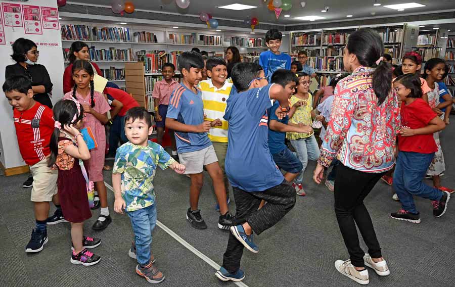 Children danced away to glory during a Zumba dance workshop