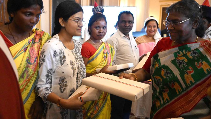 At a civic reception of Murmu here, Banerjee lauded her as a "Golden lady" and said the country has a proud heritage of people from various communities, castes and creeds living in harmony for ages.