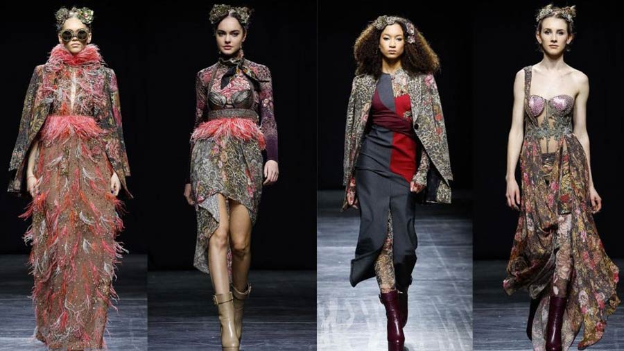 Runway looks from ‘Midnight Bloom’ by Rocky Star at the Milan Fashion Week 2023
