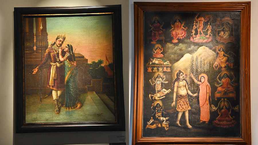 The inaugural exhibition of Gallery Art Frequencies titled Gods on Canvas traces the changing patterns, dialogues and methodologies of 19th-century Bengal art. The exhibition explores the translation of the religious and mythic subjects from the initial medium of tempera to the luminous medium of oil paint brought in by the rapid changes and influences ushered in by the European diaspora in Bengal.
