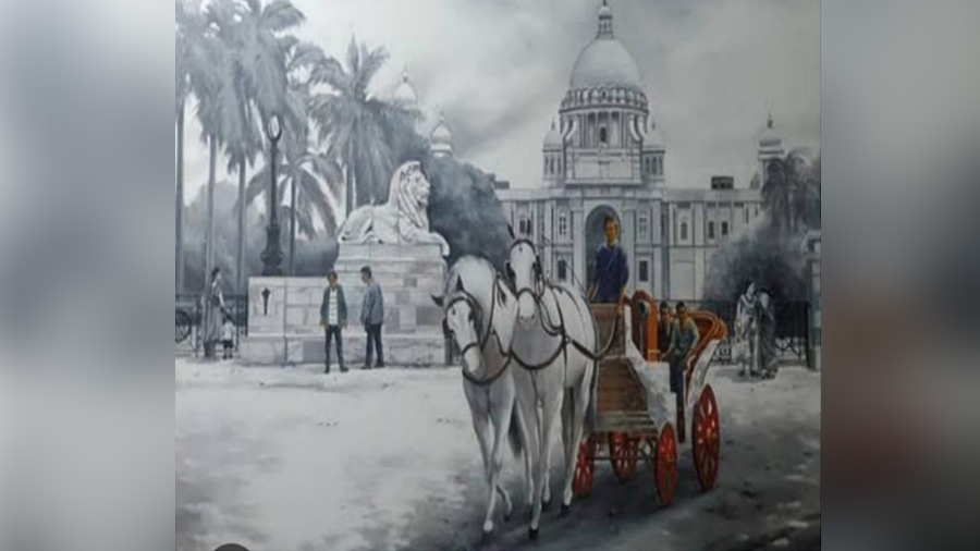Painting of Victoria Memorial