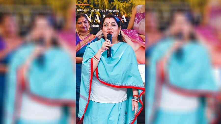 The chief guest of the event was danseuse and founder and director of Anjika, Centre for Manipuri Dance and Movement Therapy, Priti Patel.