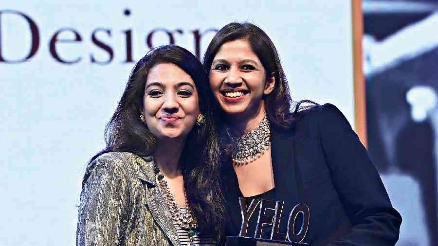Avanti Phumbra (right), founder & creative director, was the winner in the Art and Design category. She received the award from Richa Mohta (left) past chairperson of 2013-14. “It has been an honour to have received the YFLO Young Achievers Award for Art & Design. How does it feel? Besides being thrilled and humbled we are excited that good design is recognised and appreciated. We look forward to an exciting future for the design community,” said Avanti.