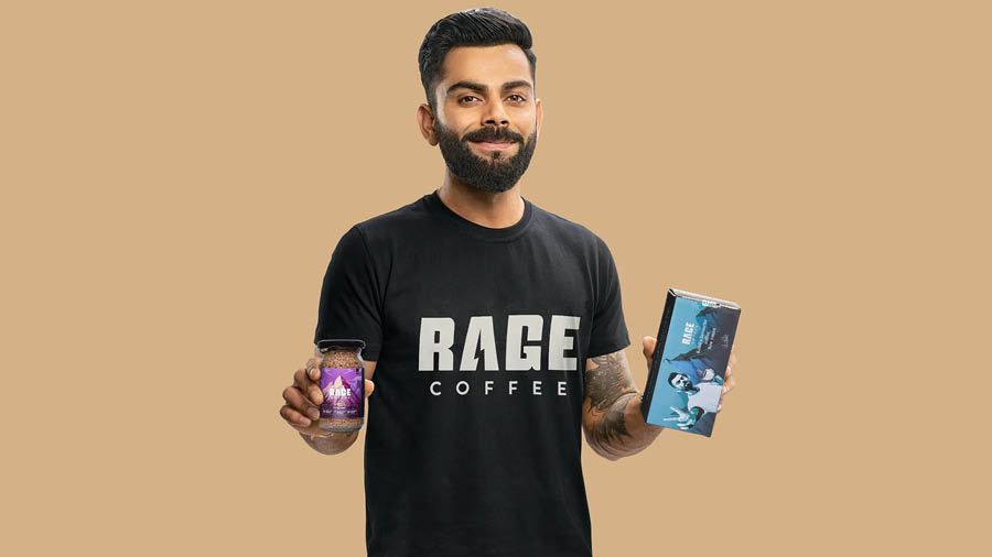 Virat Kohli joined Rage Coffee as brand ambassador in March 2022