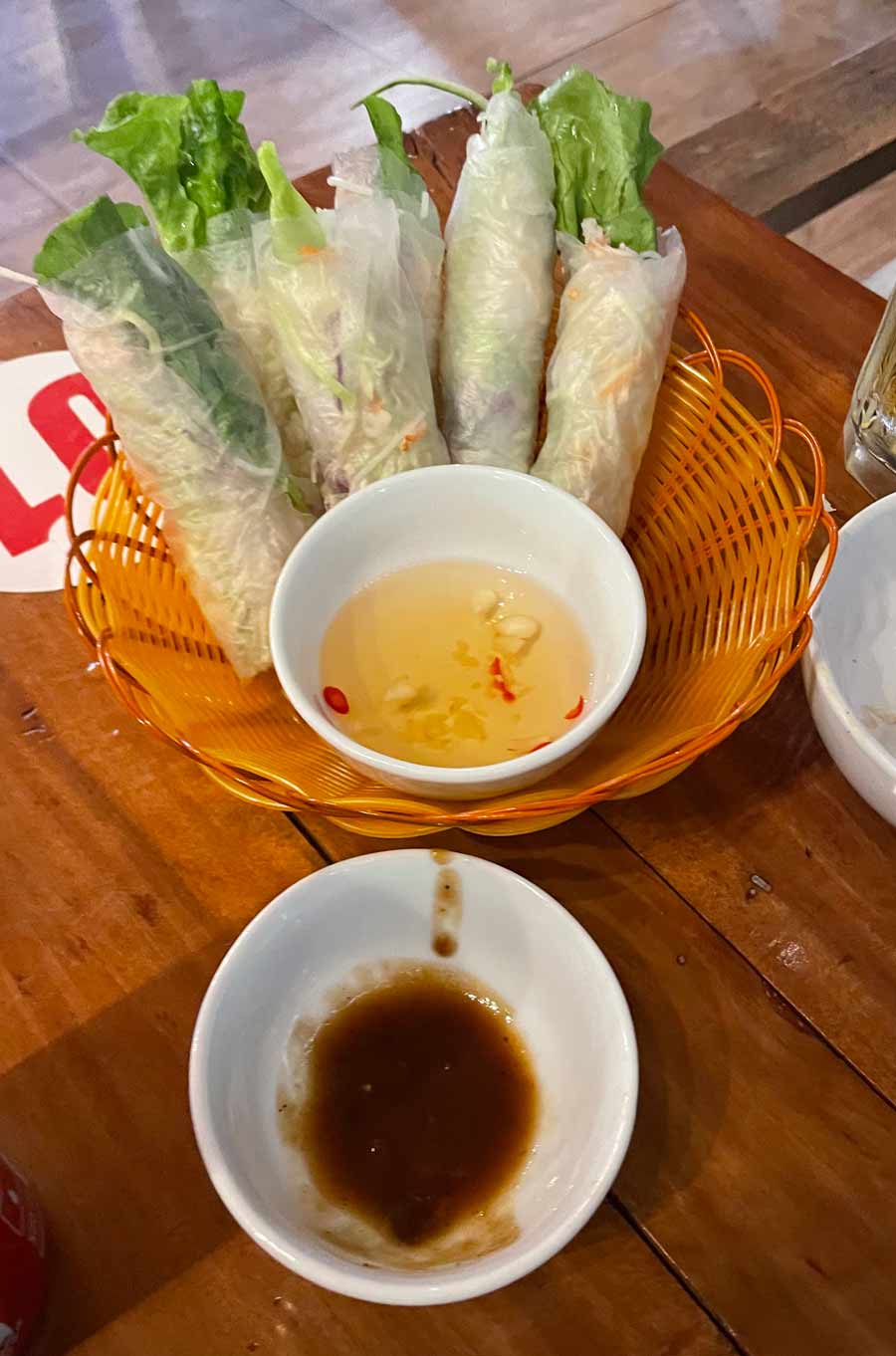 Vietnamese Spring Rolls: Refreshing and crunchy, these spring rolls are a perfect snack. From vegetarian options like pickled carrots, bean sprouts, cucumber and noodles, to non-vegetarian options like meat and shrimp, these soft rice-paper wrapped rolls taste best when dipped into the sauce — a mix of fish and soya sauce. The flavours are clean, fresh and the tangy-salty umami sauce makes it impossible to stop after you’ve tasted one. 