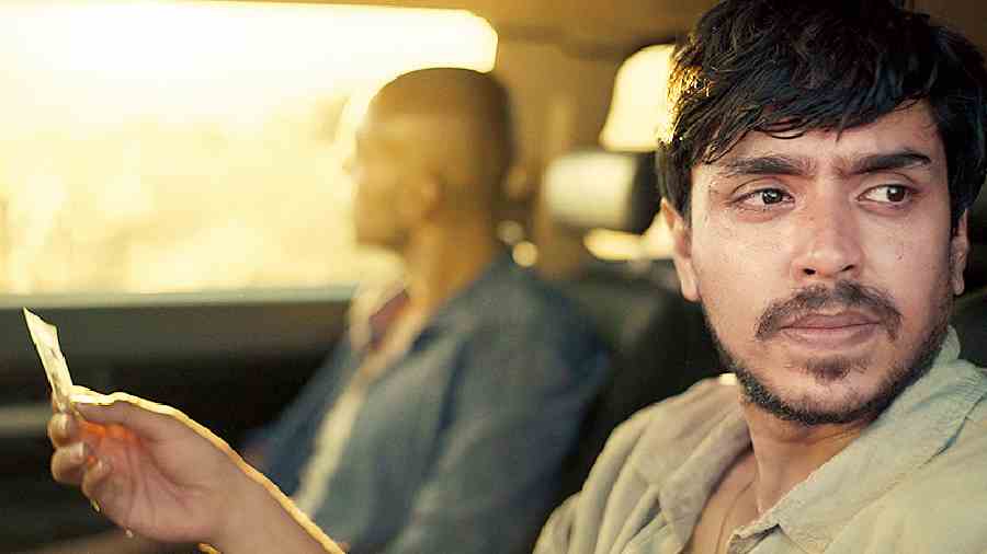 Adarsh Gourav is kept company by Gaz Choudhry, who plays Neel
