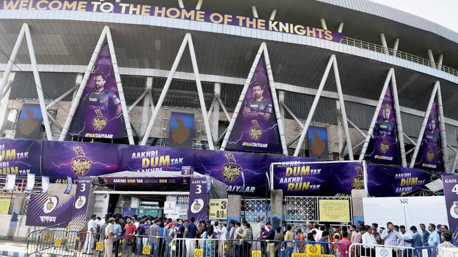 The Eden Gardens will host its first match involving KKR in the IPL since 2019