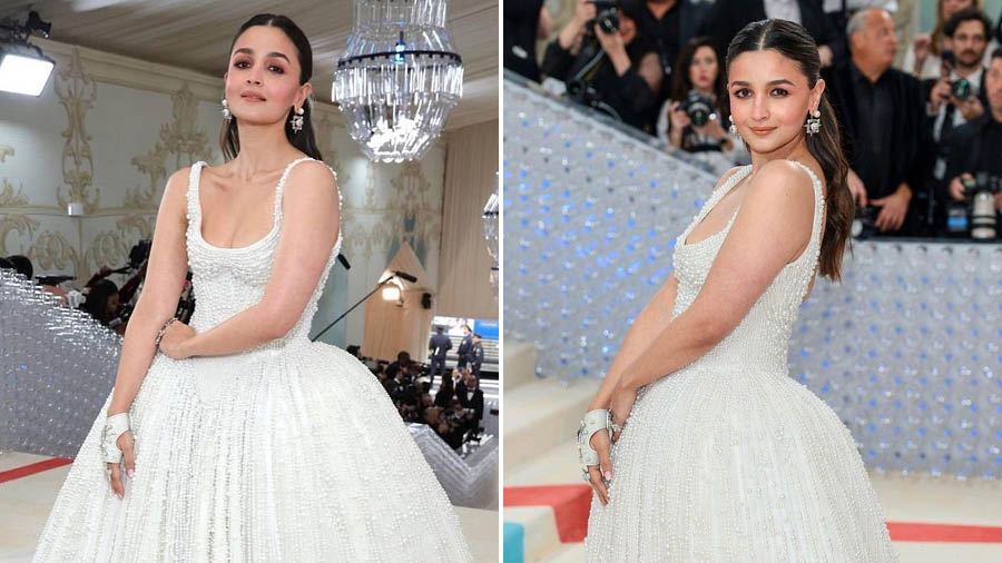 Alia Bhatt wore a grey and lavender gown at the Red Sea Film Festival that  featured a part of Korean history | Vogue India